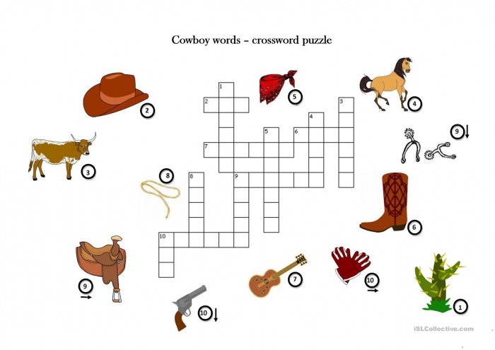 Cowboy Crossword Puzzle