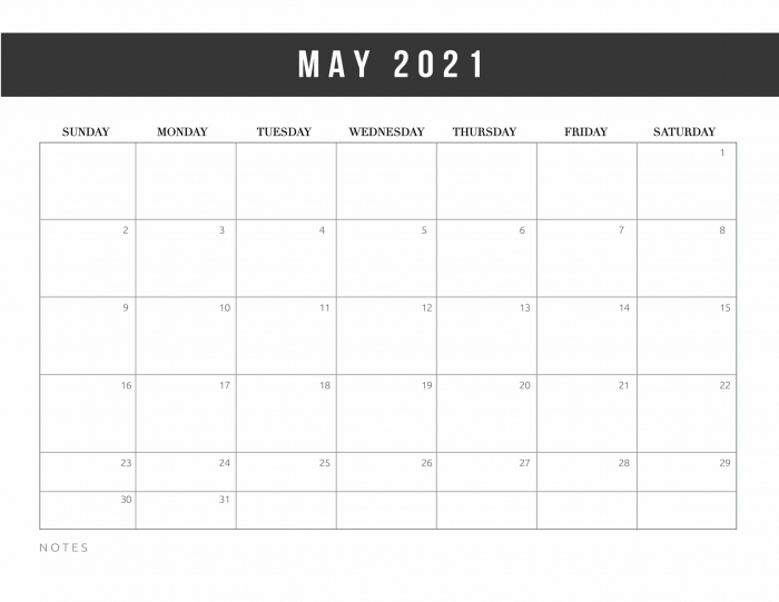 Free Printable May Calendars