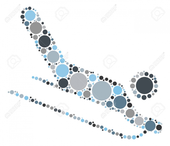 Sled Shape Vector Design By Color Point Royalty Free Cliparts