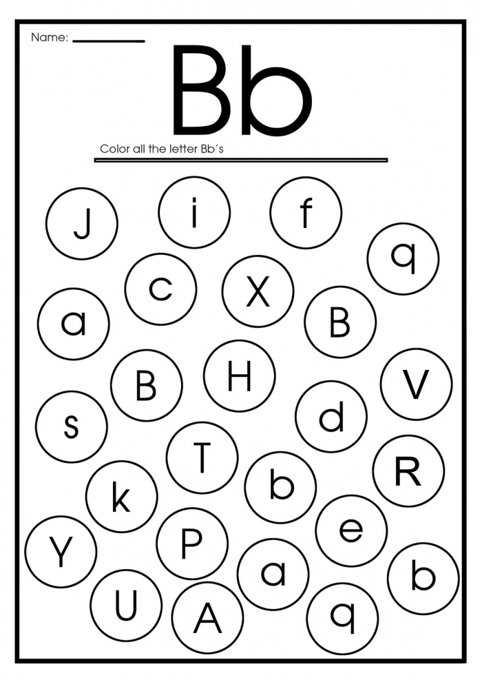 Letter B Worksheets Flash Cards Coloring Pages