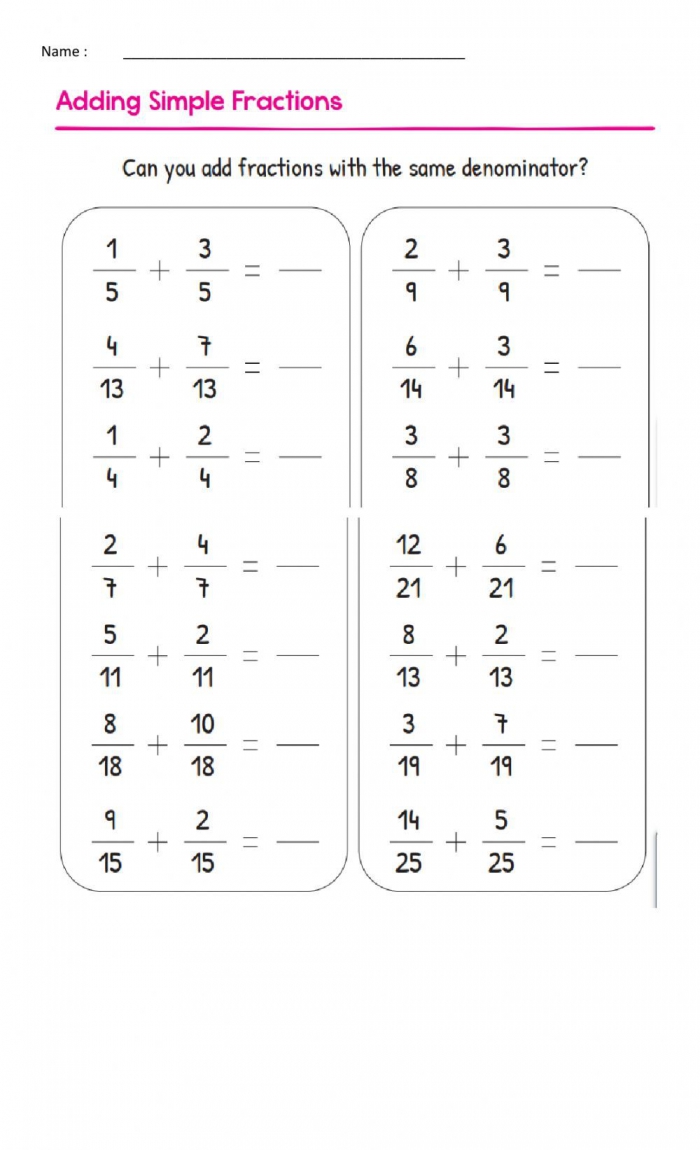 Adding And Subtracting Fractions Worksheets - Worksheets Day Pertaining To Subtracting Mixed Numbers Worksheet