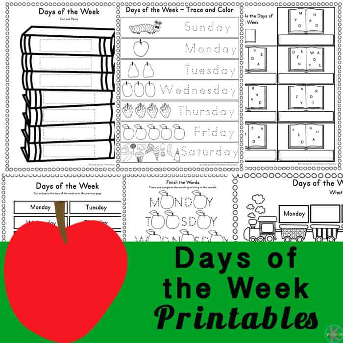 Free Days Of The Week Worksheets
